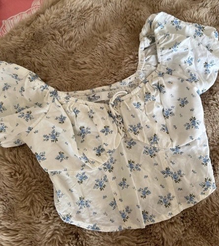 Hollister crop top shirt bluse - top,