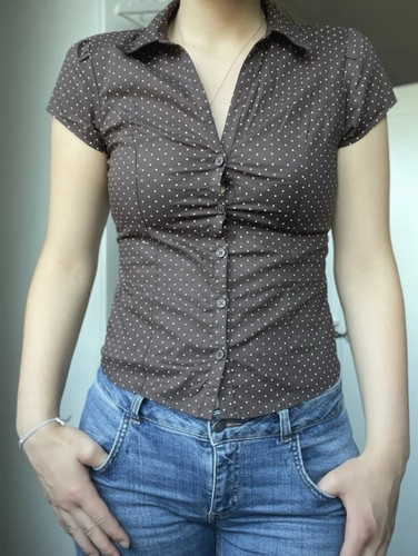 Hollister damen bluse braun - bluse,