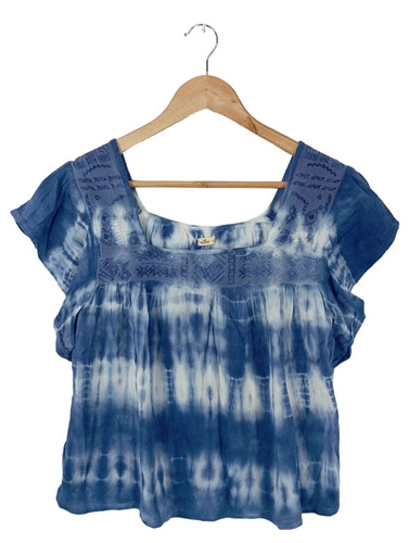 Hollister kurzarm blusen blau - hollister,