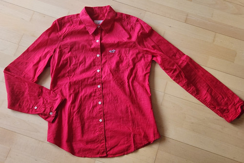 Hollister bluse rot baumwolle - hollister,