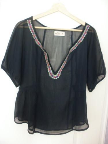 Transparente bluse hollister - bluse,