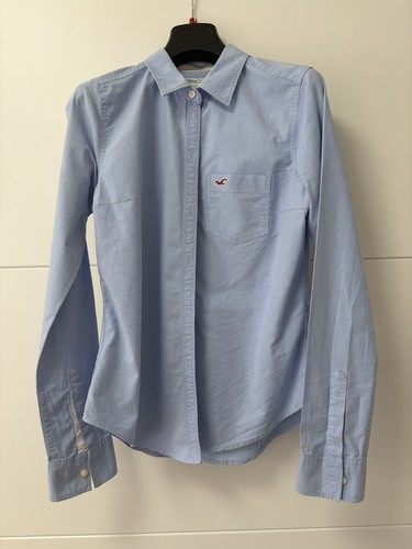 Bluse hellblau hollister damen - bluse,
