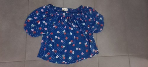 Hollister bluse blau - bluse, geblümt