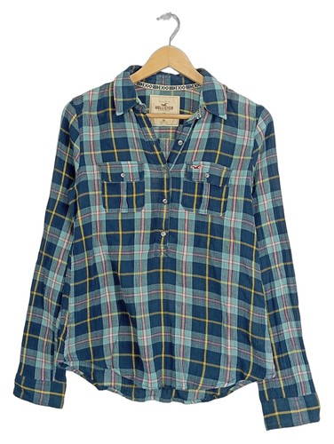 Hollister bluse damen blau - bluse,