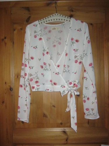 Hollister bluse wickeloptik - bluse,