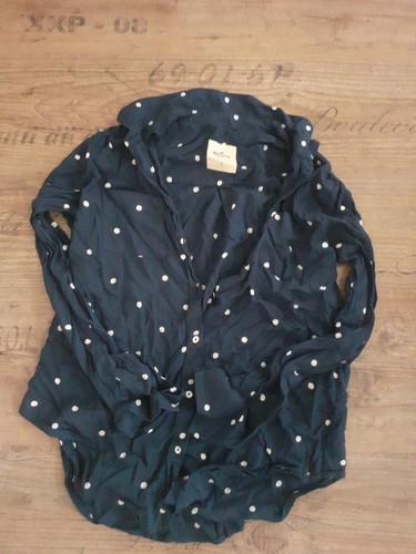 Hollister bluse punkte - blau, s